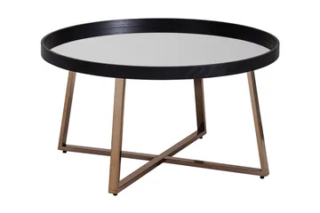 Elphin Soffbord 78 cm Runt - Glas/Svart - Möbler - Bord & matgrupper - Soffbord