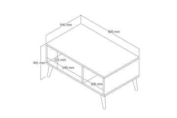 Elrasmo Soffbord 90x54x90 cm - Möbler - Bord & matgrupper - Soffbord