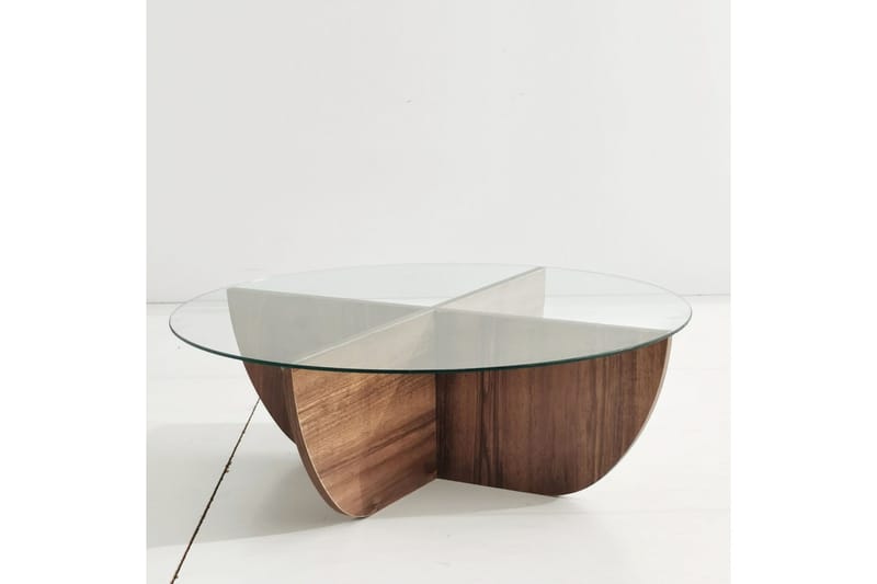 Erath Soffbord 90x30x90 cm Runt - Brun - Möbler - Bord & matgrupper - Soffbord