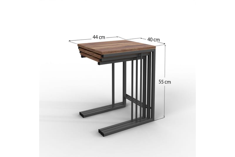 Essexa Satsbord 44x55x44 cm - Svart - Möbler - Bord & matgrupper - Soffbord