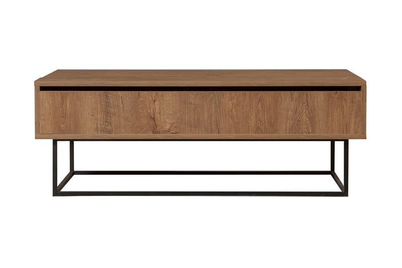 Estremoz Soffbord 120 cm med Förvaring Rum - Mörkbrun/Svart - Soffbord