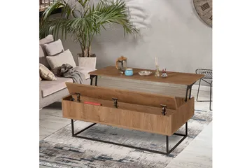 Estremoz Soffbord 120 cm med Förvaring Rum - Mörkbrun/Svart - Möbler - Bord & matgrupper - Soffbord
