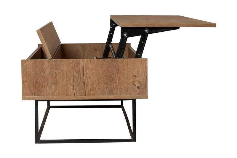 Estremoz Soffbord 120 cm med Förvaring Rum - Mörkbrun/Svart - Möbler - Bord & matgrupper - Soffbord