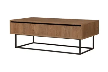 Estremoz Soffbord 120 cm med Förvaring Rum - Mörkbrun/Svart - Möbler - Bord & matgrupper - Soffbord