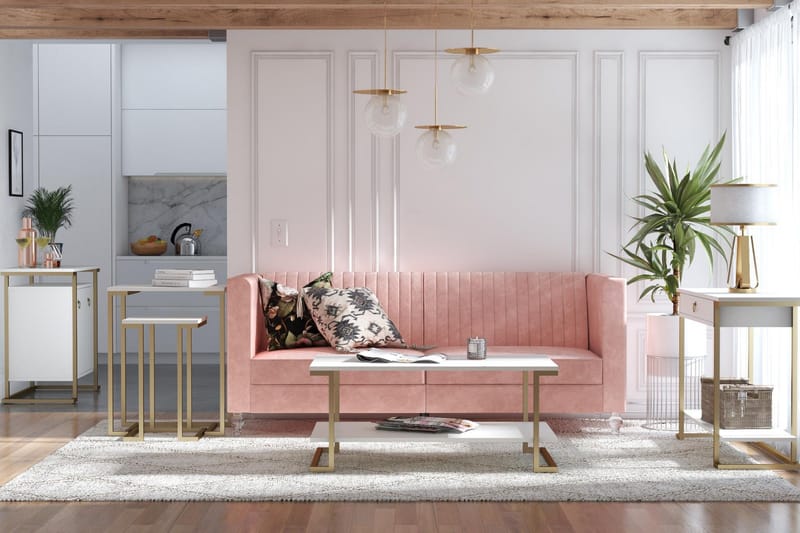 Evangelos Soffbord - Vit - Möbler - Bord & matgrupper - Soffbord