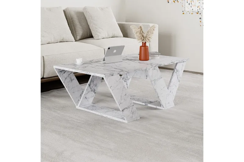 Soffbord Eviren Carraramarmor - Carraramarmor - Möbler - Bord & matgrupper - Soffbord