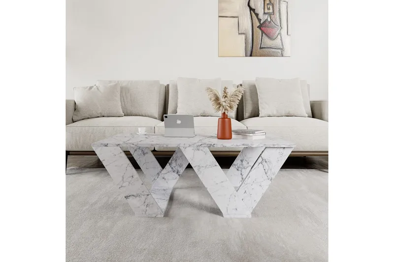 Soffbord Eviren Carraramarmor - Carraramarmor - Möbler - Bord & matgrupper - Soffbord