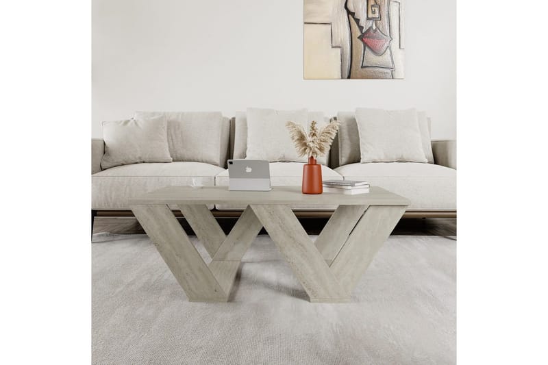 Soffbord Eviren Travertin - Travertin - Möbler - Bord & matgrupper - Soffbord