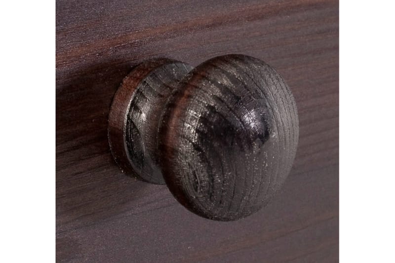 Evonne 60 cm Kvadratiskt Soffbord med Lådor i Furu - Mörkbrun - Möbler - Bord & matgrupper - Soffbord