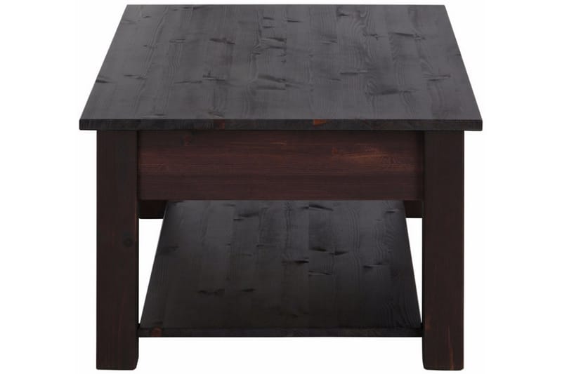 Evonne Soffbord 100 cm med Förvaring 2 Lådor + Hylla - Svart - Möbler - Bord & matgrupper - Soffbord