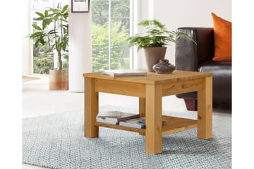 Evonne Soffbord 60 cm med Förvaring Låda + Hylla - Brun - Möbler - Bord & matgrupper - Soffbord