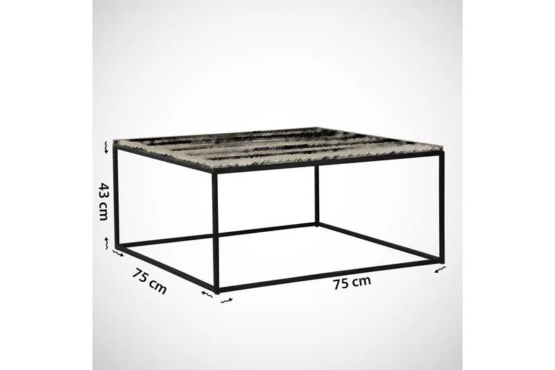 Falan Soffbord 75 cm - Brun Natur/Svart - Möbler - Bord & matgrupper - Soffbord