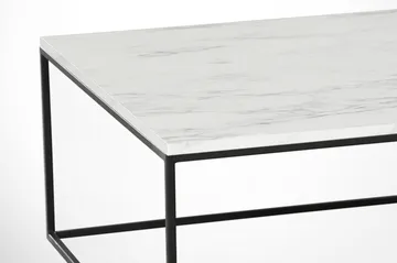 Falan Soffbord 75 cm Marmormönster - Vit/Svart - Möbler - Bord & matgrupper - Soffbord