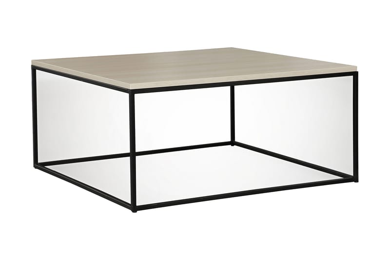 Falan Soffbord 75 cm, Vit/Svart