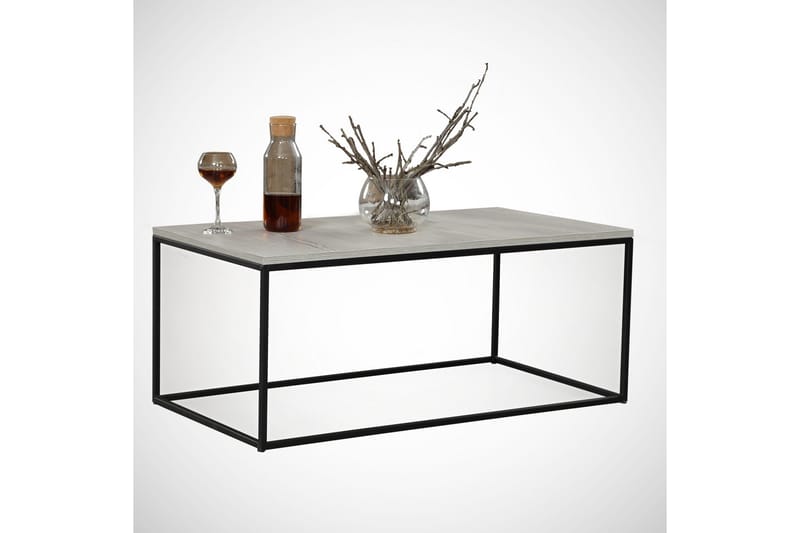 Falan Soffbord 95 cm - Grå/Marmor - Möbler - Bord & matgrupper - Soffbord