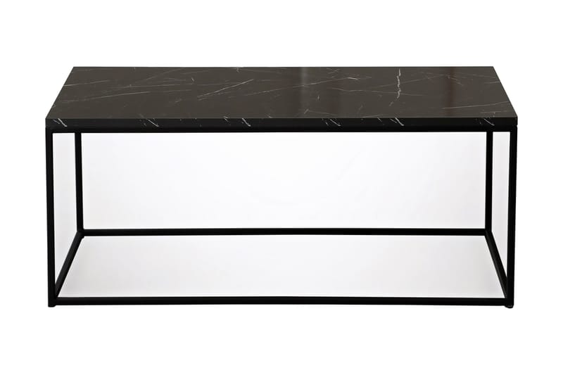 Falan Soffbord 95 cm Marmormönster - Svart - Möbler - Bord & matgrupper - Soffbord