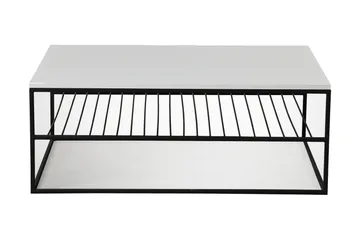 Falan Soffbord 95 cm med Förvaring Hyllor Ribbor