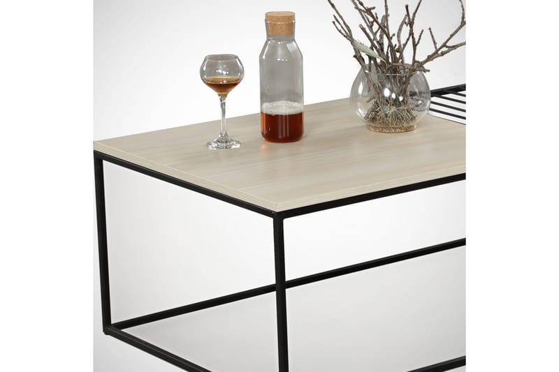 Falan Soffbord 95 cm Ribbor - Beige - Möbler - Bord & matgrupper - Soffbord