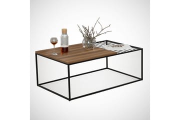 Falan Soffbord 95 cm Ribbor - Brun - Möbler - Bord & matgrupper - Soffbord