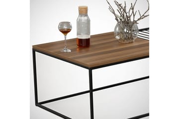Falan Soffbord 95 cm Ribbor - Brun - Möbler - Bord & matgrupper - Soffbord