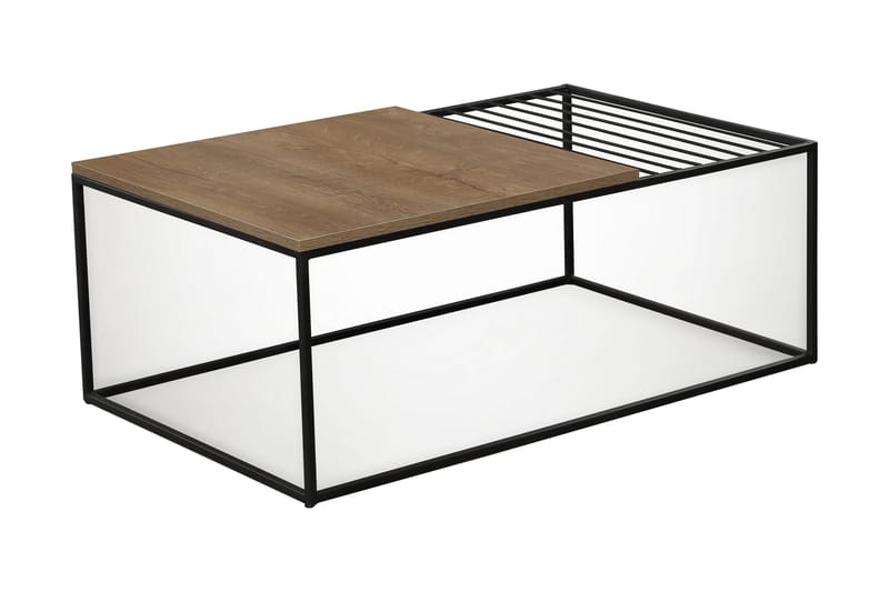 Falan Soffbord 95 cm Ribbor - Ek/Brun - Möbler - Bord & matgrupper - Soffbord