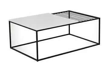 Falan Soffbord 95 cm Ribbor - Vit/Svart - Möbler - Bord & matgrupper - Soffbord