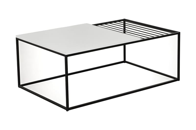 Falan Soffbord 95 cm Ribbor - Vit/Svart - Möbler - Bord & matgrupper - Soffbord