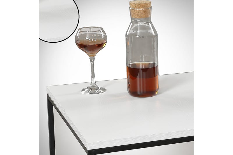 Falan Soffbord 95 cm Ribbor - Vit/Svart - Möbler - Bord & matgrupper - Soffbord