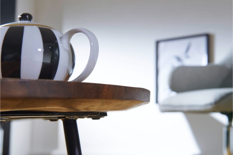 Fanks Soffbord 122 cm Njurformat - Massivt Trä/Svart - Möbler - Bord & matgrupper - Soffbord