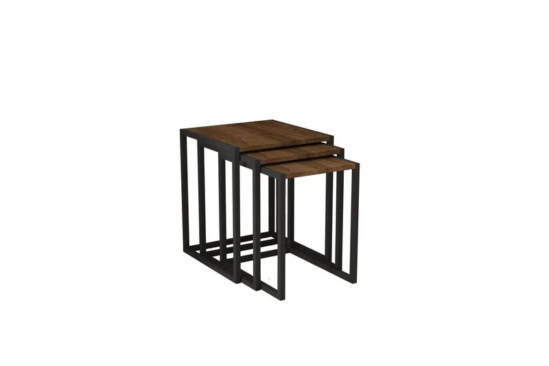 Fayen Satsbord 34 cm, Svart/Valnöt