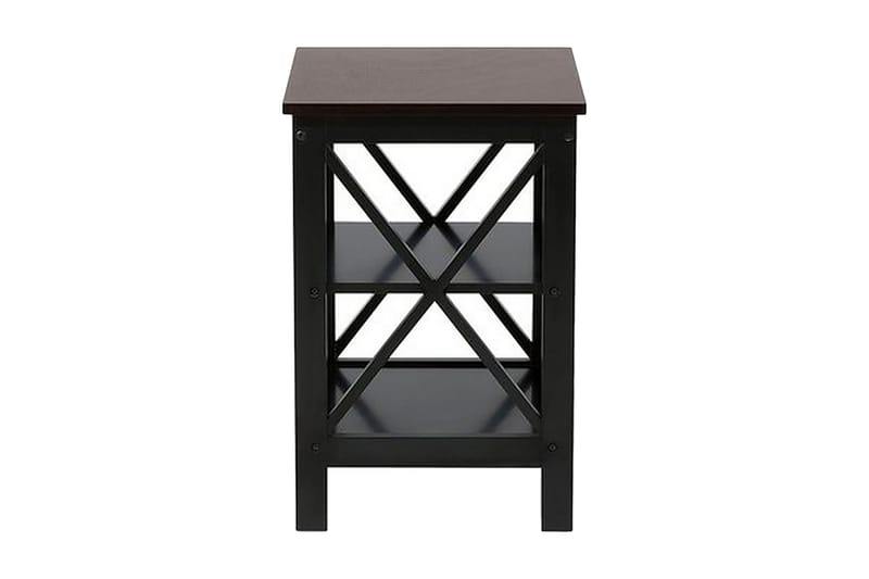Foster Kvadratiskt Soffbord 40 cm med Förvaring i Trä - Espresso - Möbler - Bord & matgrupper - Soffbord
