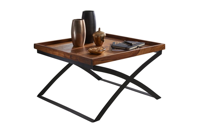 Frederik Soffbord 63 cm - Massivt Trä/Svart - Möbler - Bord & matgrupper - Soffbord