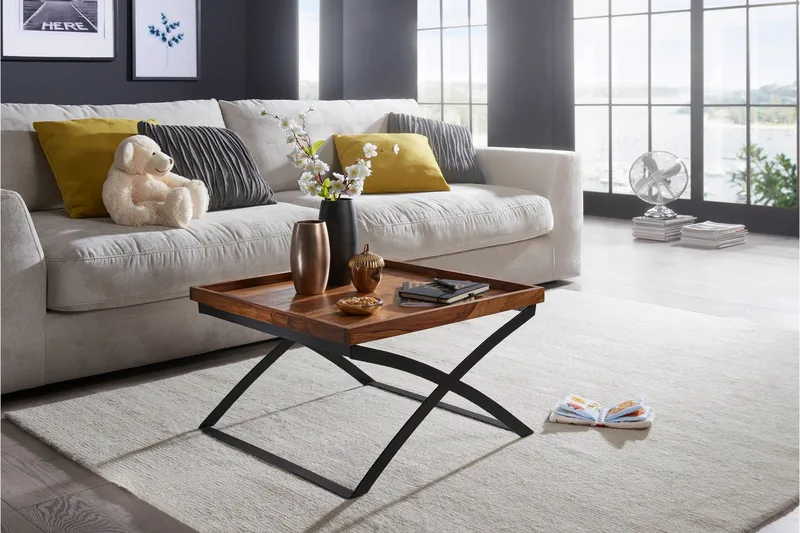 Frederik Soffbord 63 cm - Massivt Trä/Svart - Möbler - Bord & matgrupper - Soffbord