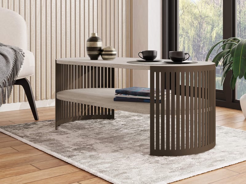 Friend Soffbord 100 cm Oval - Brun|beige - Möbler - Bord & matgrupper - Soffbord