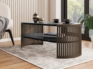 Friend Soffbord 100 cm Oval - Brun|svart - Möbler - Bord & matgrupper - Soffbord
