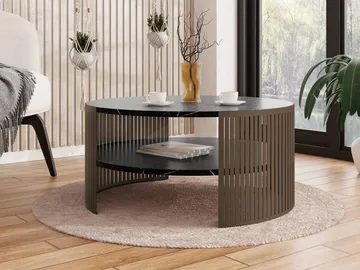 Friend Soffbord 75 cm Rund - Brun|svart - Möbler - Bord & matgrupper - Soffbord