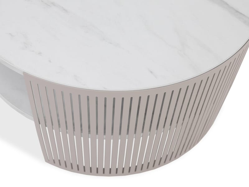 Friend Soffbord 75 cm Rund - Svart|beige - Möbler - Bord & matgrupper - Soffbord