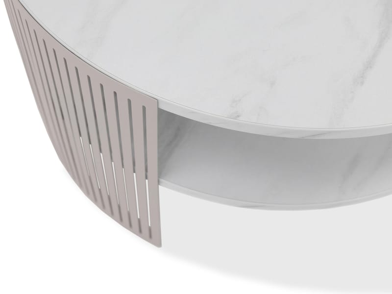 Friend Soffbord 75 cm Rund - Svart|beige - Möbler - Bord & matgrupper - Soffbord