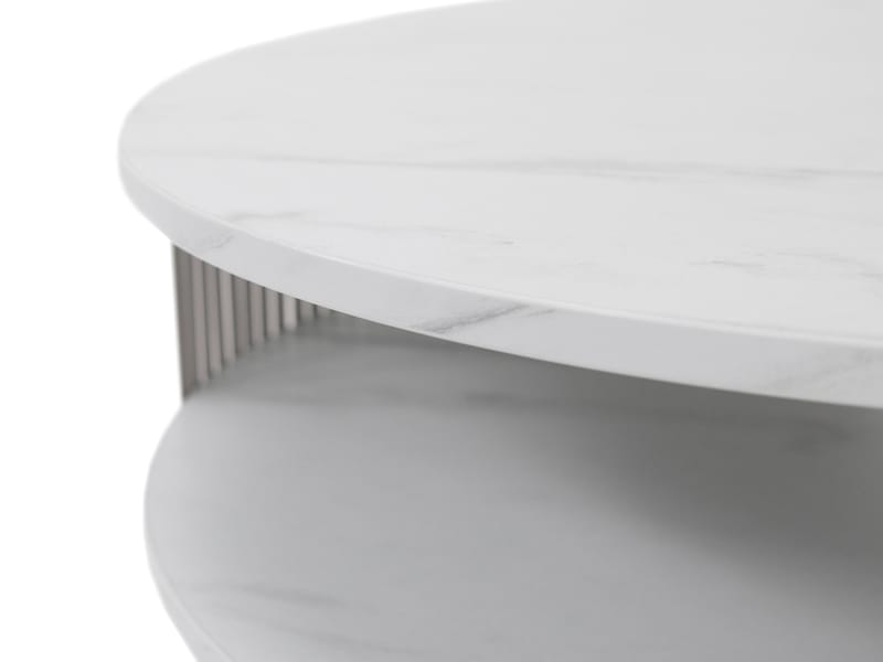 Friend Soffbord 75 cm Rund - Svart|beige - Möbler - Bord & matgrupper - Soffbord
