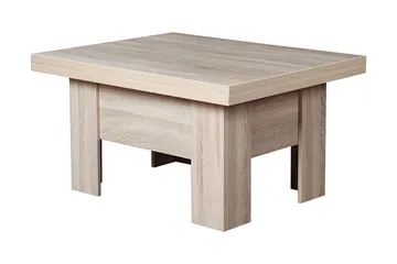 Frodo 100 cm Utdragbart Rektangulärt Soffbord i Ek - Beige|Grå - Möbler - Bord & matgrupper - Soffbord