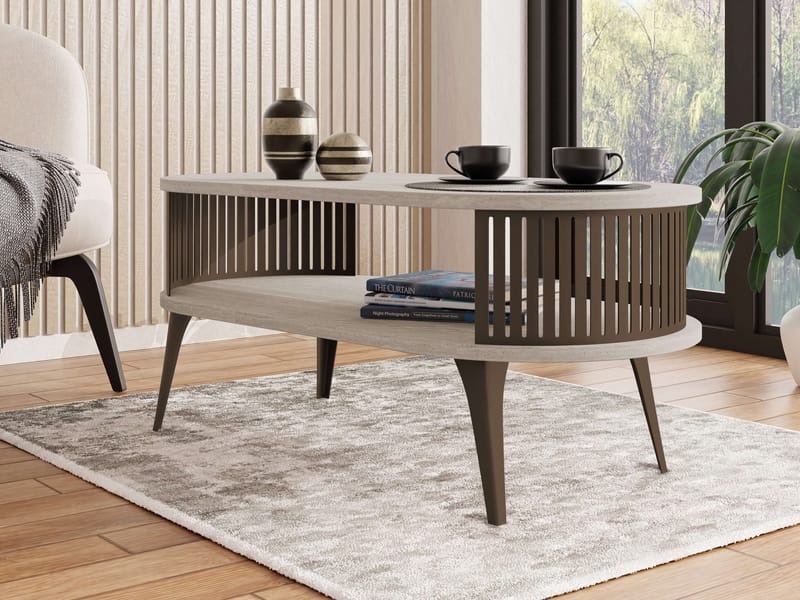 Galia Soffbord 100 cm Oval - Beige|brun - Möbler - Bord & matgrupper - Soffbord