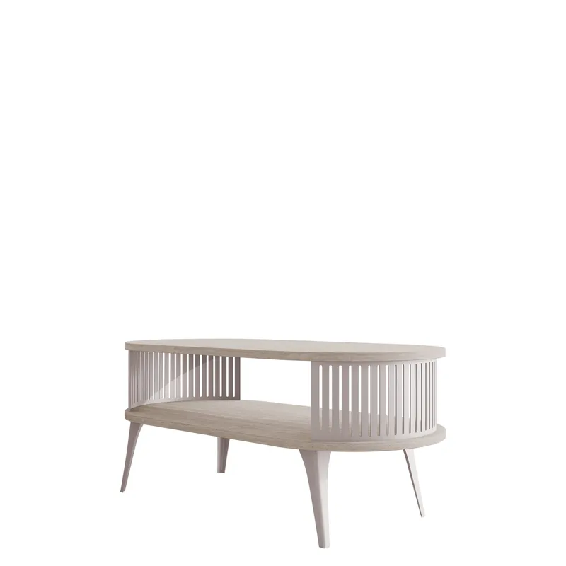 Galia Soffbord 100 cm Oval, Beige|brun