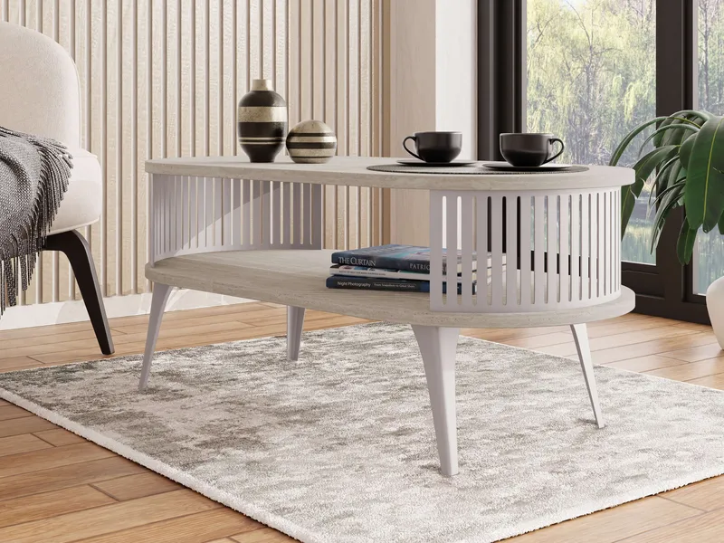 Galia Soffbord 100 cm Oval - Beige|brun - Möbler - Bord & matgrupper - Soffbord