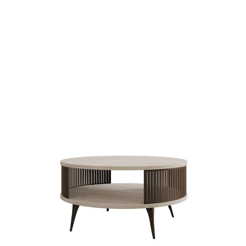 Galia Soffbord 75 cm Rund, Beige|brun