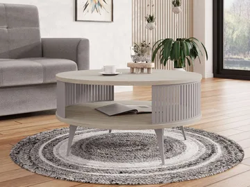 Galia Soffbord 75 cm Rund - Beige|grå - Möbler - Bord & matgrupper - Soffbord