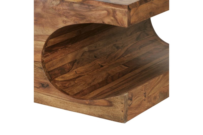 Gjerrild Soffbord 118 cm med Förvaring Hyllor - Massivt Trä - Möbler - Bord & matgrupper - Soffbord