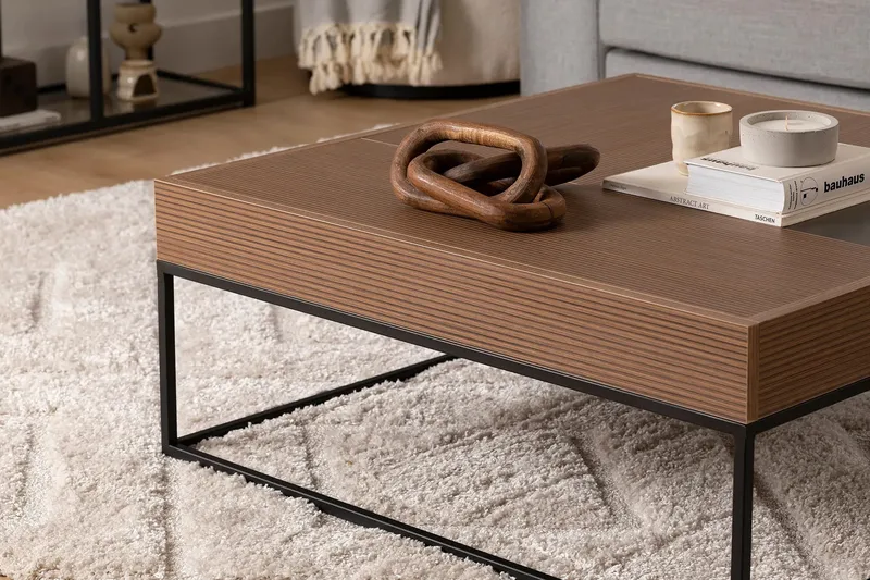 Gladfield Soffbord 90 cm - Valnöt - Möbler - Bord & matgrupper - Soffbord