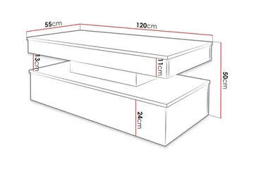Glenndale Soffbord 55 cm Concept 55 White - Möbler - Bord & matgrupper - Soffbord