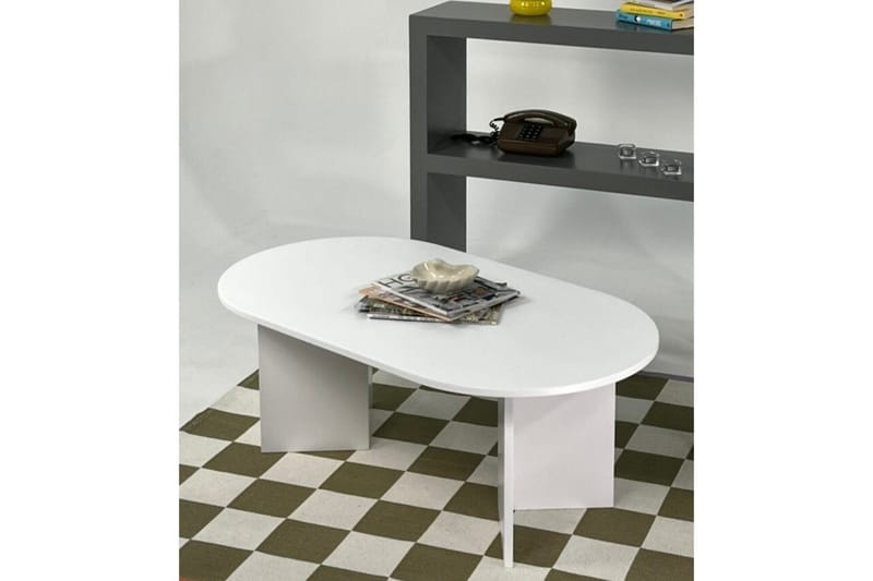 Soffbord Glenure Vit - Vit - Möbler - Bord & matgrupper - Soffbord