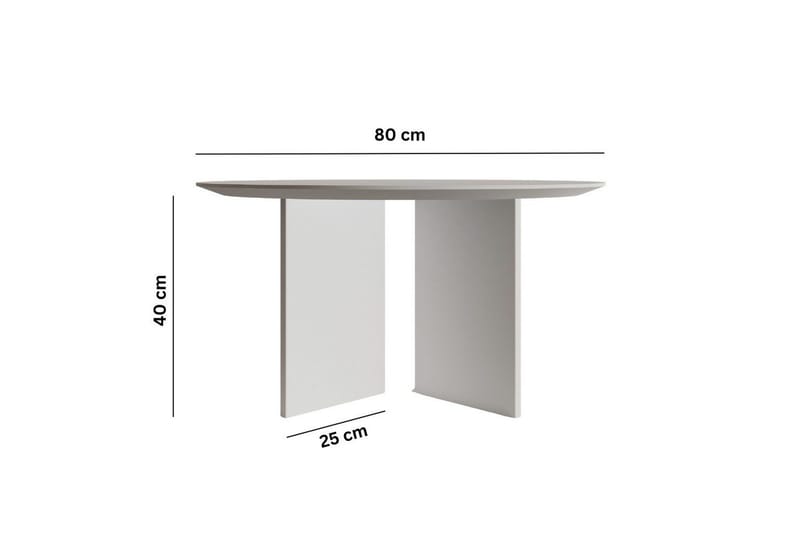 Soffbord Glenure Vit - Vit - Möbler - Bord & matgrupper - Soffbord
